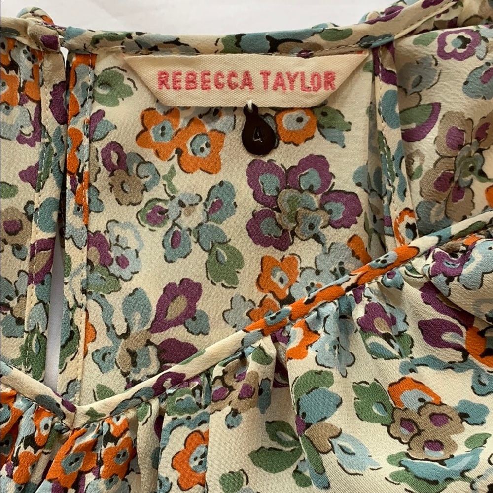 Rebecca Taylor floral silk dress